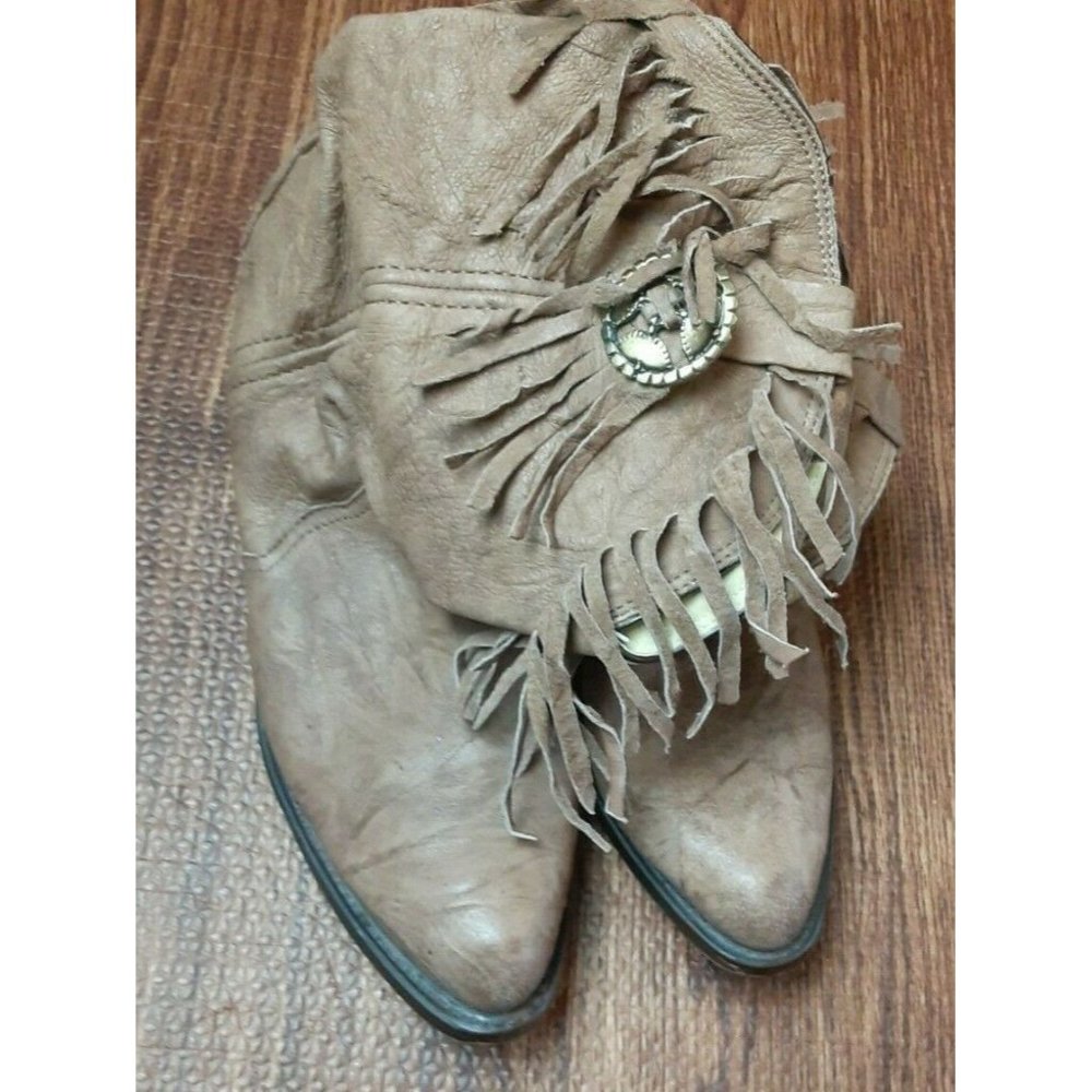Durango Boot Beige Fringe RD5200 Western 9.5 M